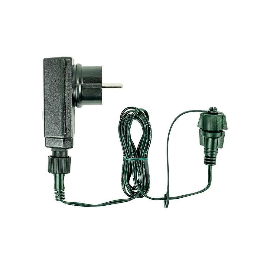 ConnectGo® Small Transformer, EU Plug, Green Cable  image 1