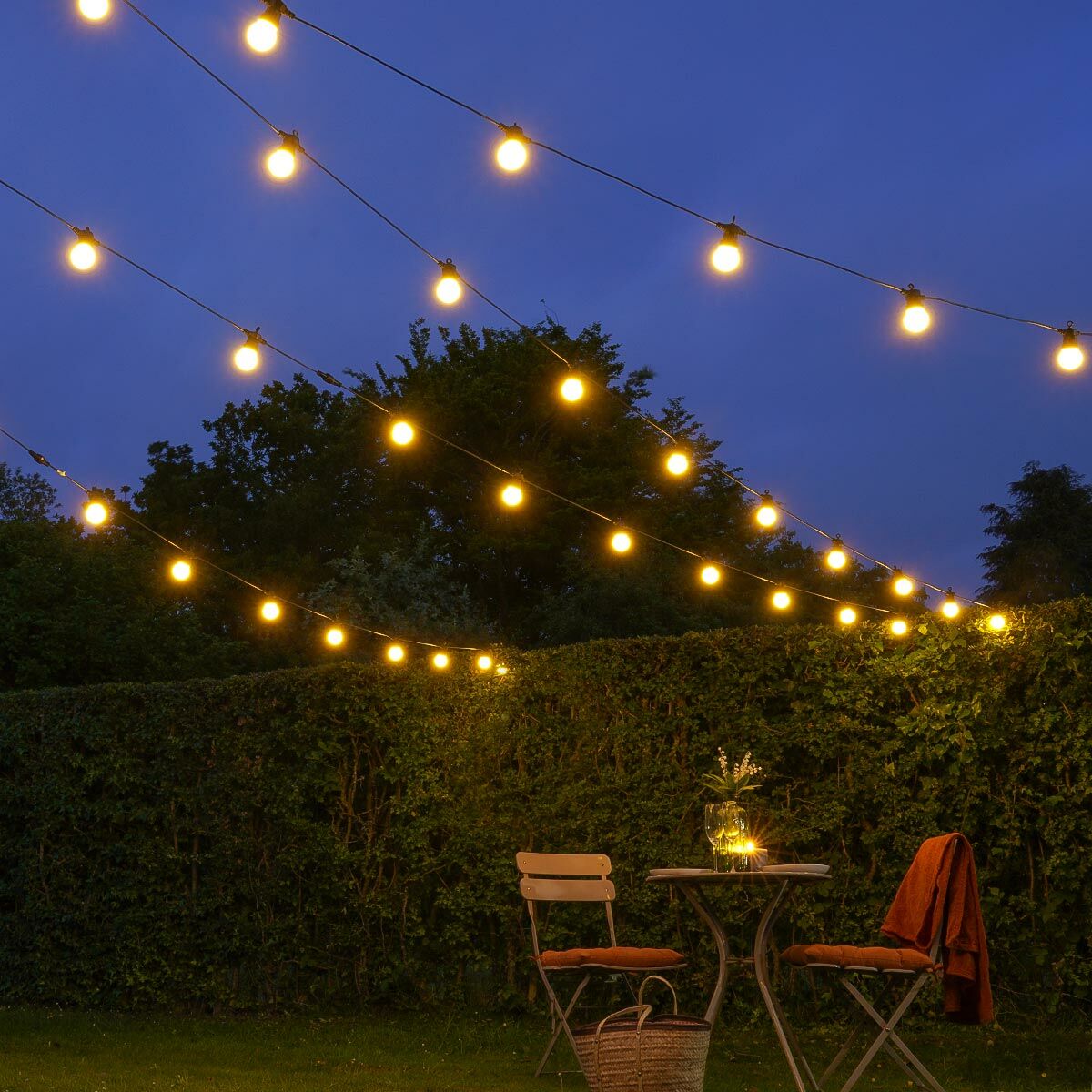 ConnectGo® Festoon Lights, Connectable, Frosted LED Bulbs image 1