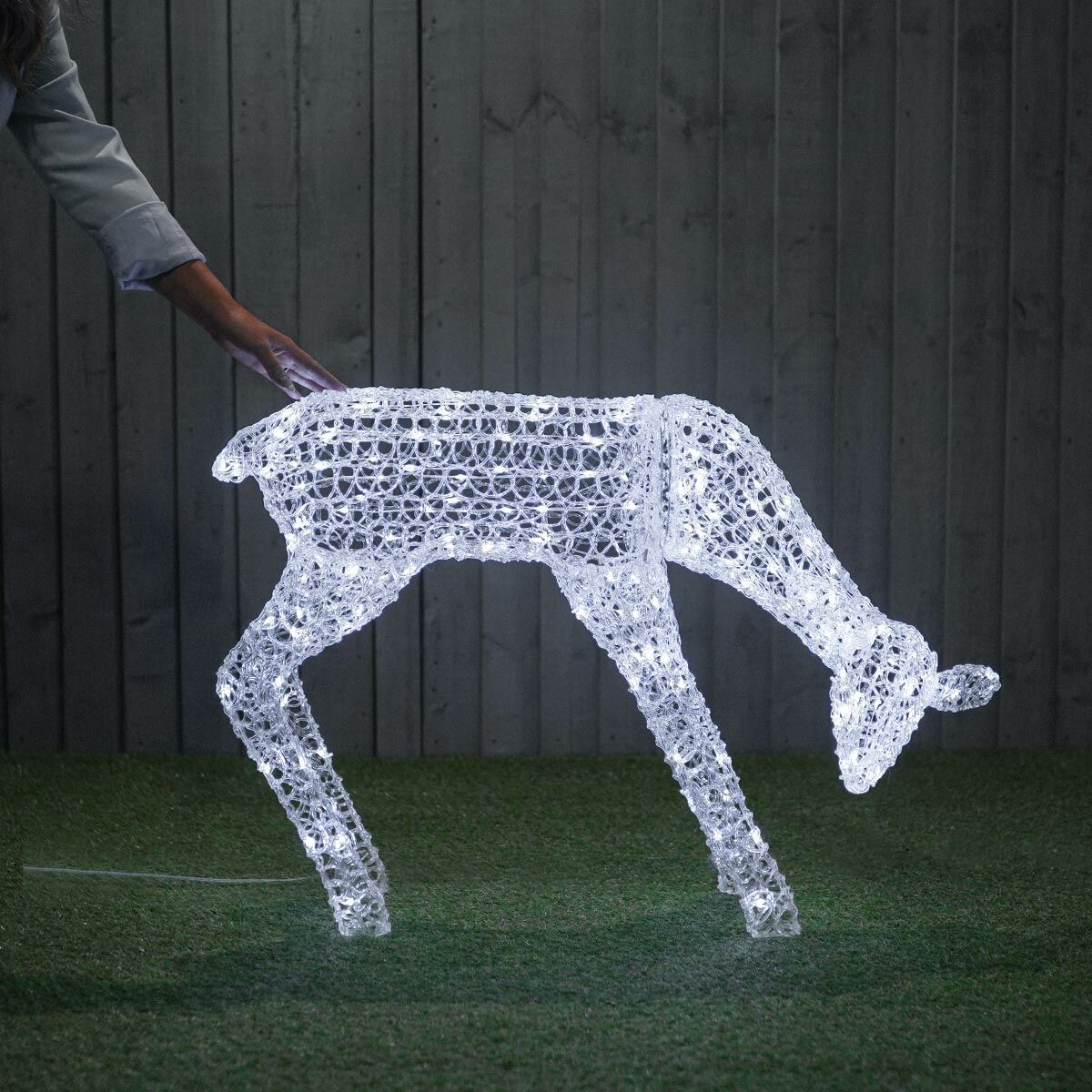 ConnectGo® 70cm Outdoor Connectable White Doe Reindeer Figure image 4