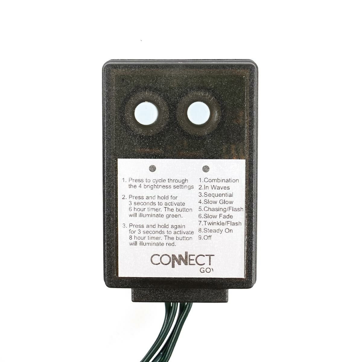 ConnectGo® Small Transformer, UK Plug, Green Cable with Remote Control image 3