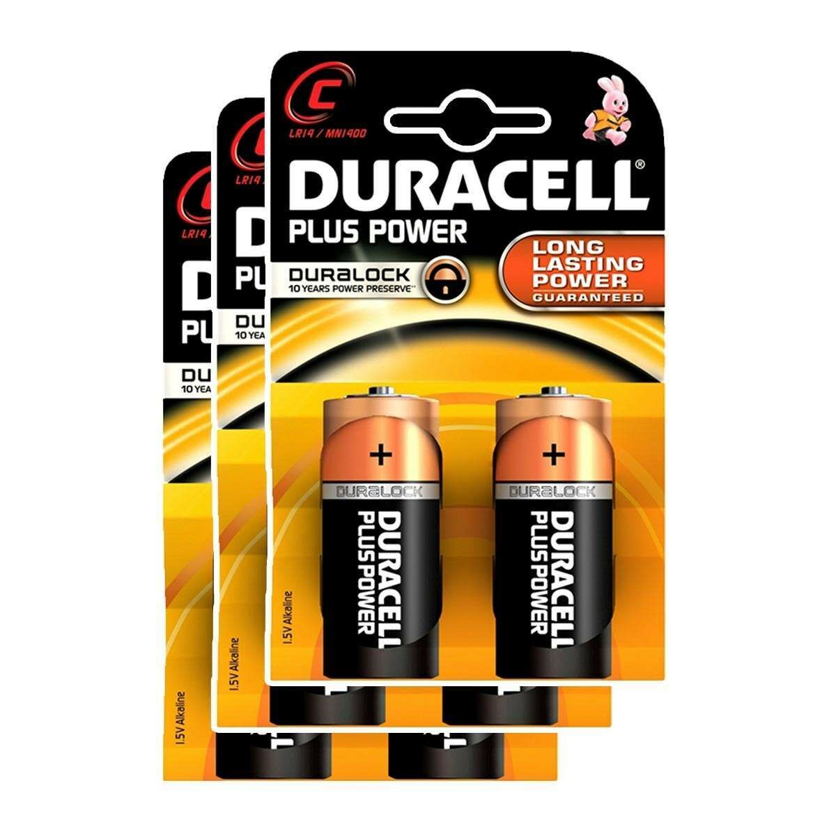 Duracell Alkaline Batteries - C (Type) Pack of 6 image 1