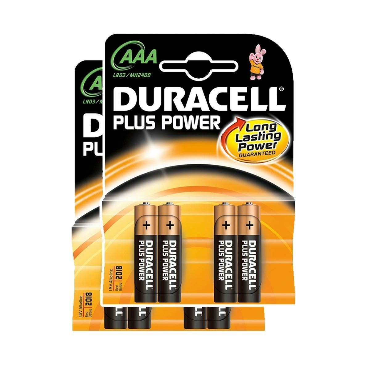 Duracell Alkaline Batteries - AAA Pack of 8 image 1