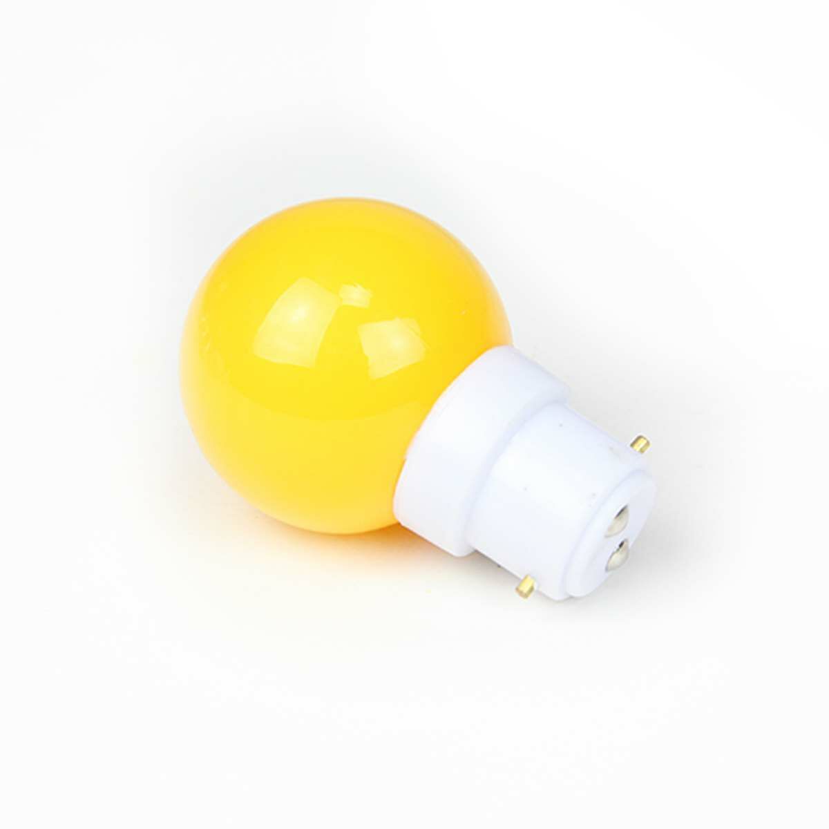 B22 Yellow LED Festoon Bulb image 1
