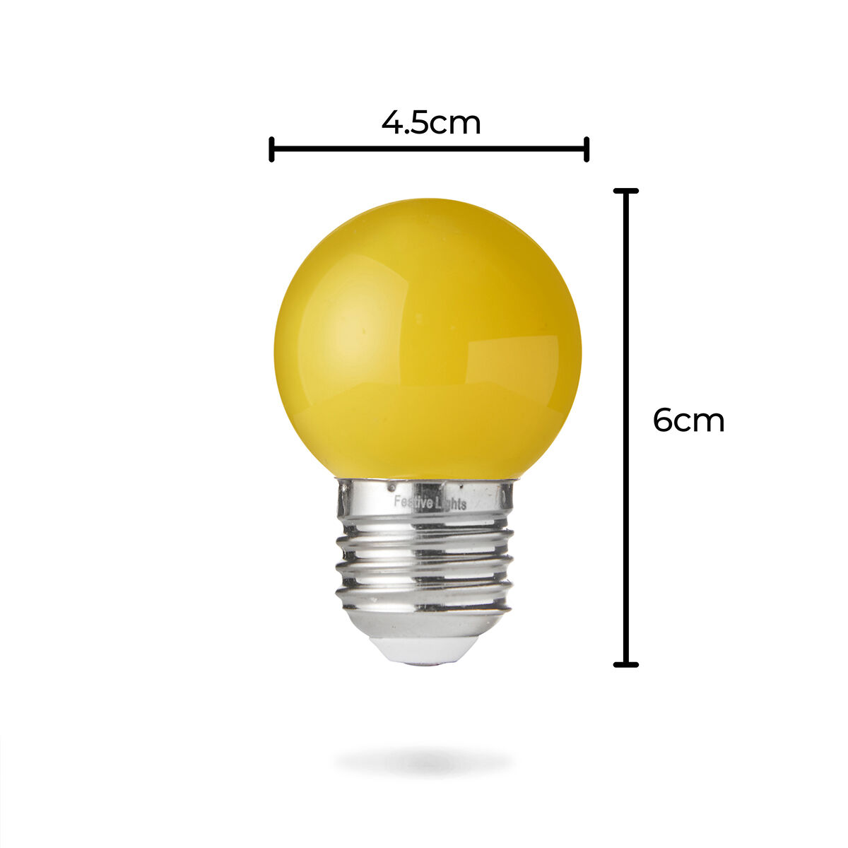 E27 Yellow LED Festoon Bulb image 4