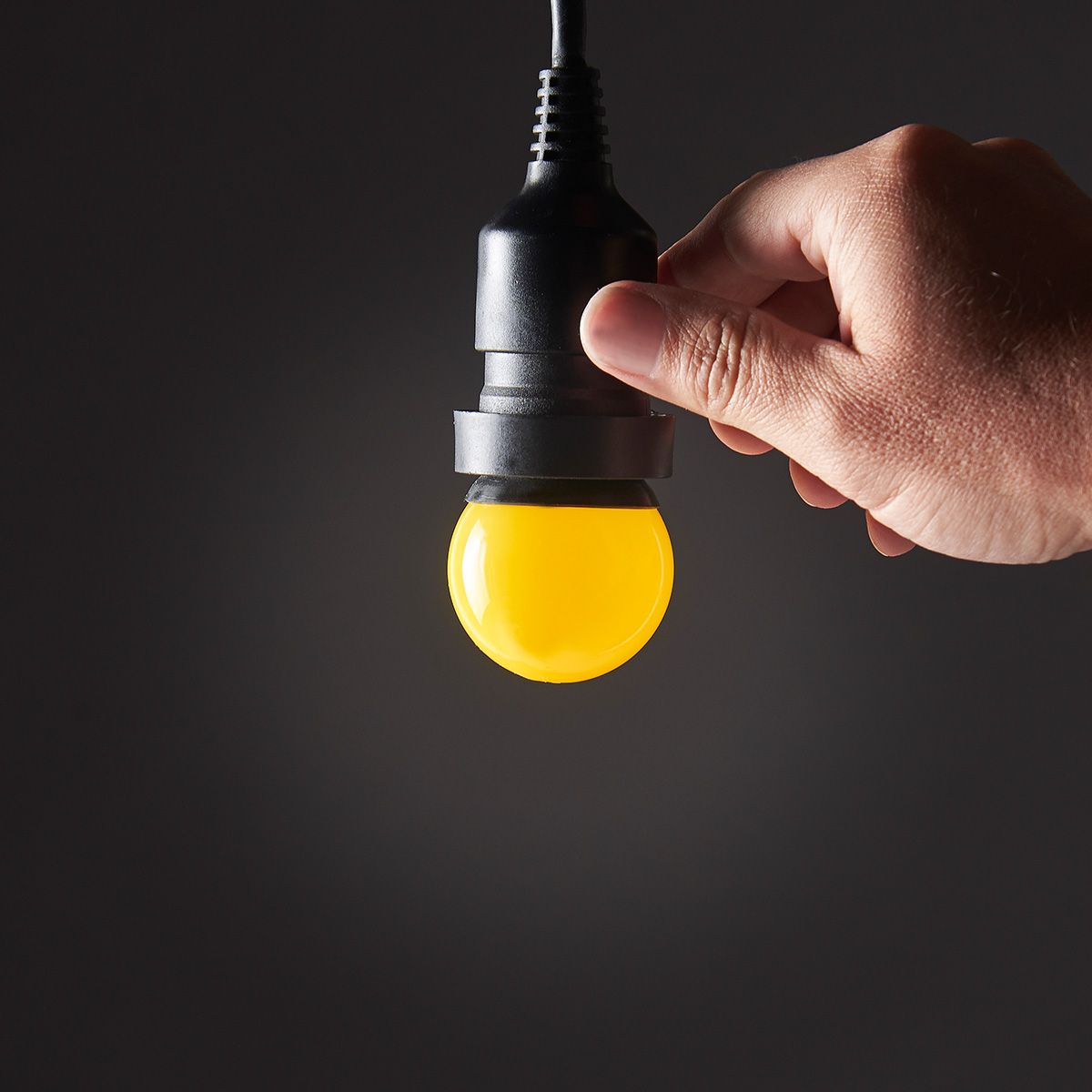 E27 Yellow LED Festoon Bulb image 1