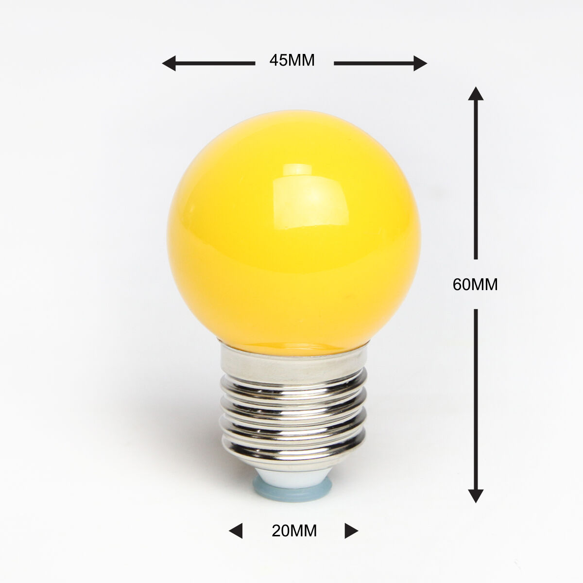 E27 Yellow LED Festoon Bulb image 2