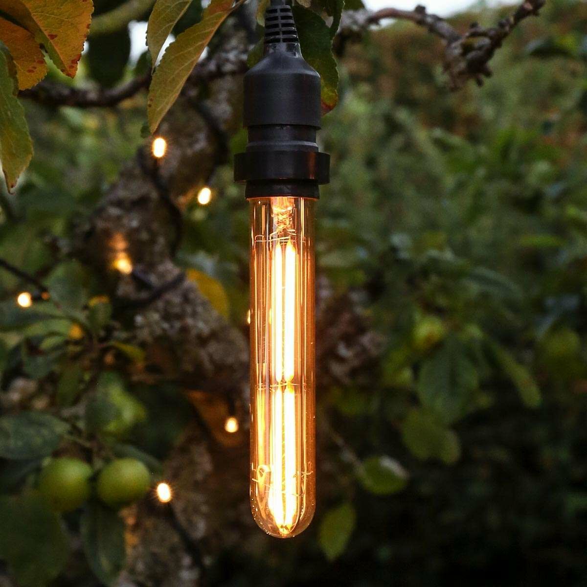 4W E27 Dimmable Vintage Tinted Tubular Filament Style, Warm White LED Bulb image 4