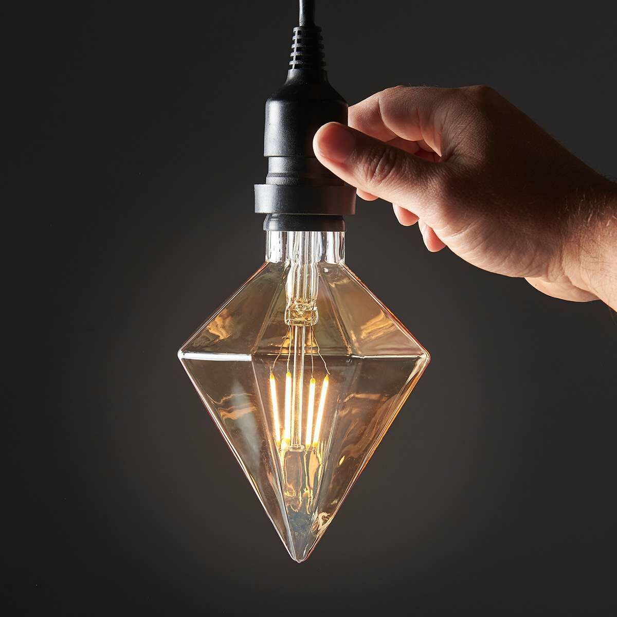 4W E27 Fully Dimmable Vintage Tinted Crystal Filament Style, Warm White LED Light Bulb image 8