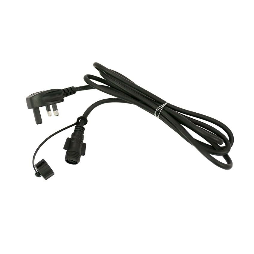 FestoonPro 2m Black Starter Cable for E27 and B22 Festoon Belts image 1