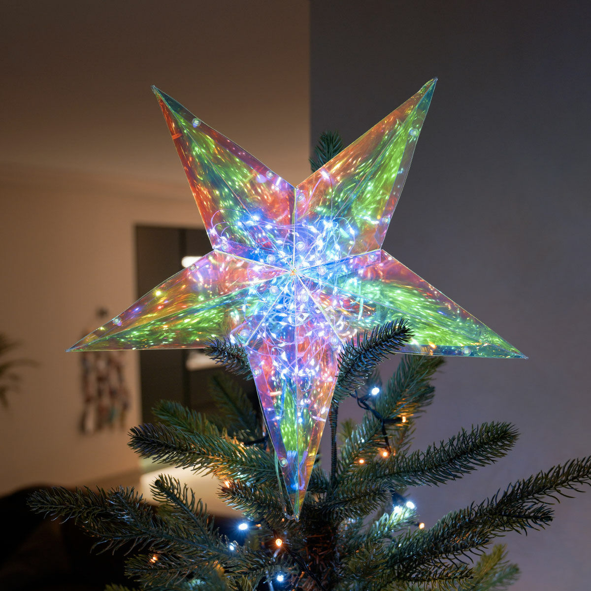 Battery Dream Star Hanging Christmas Decoration image 2