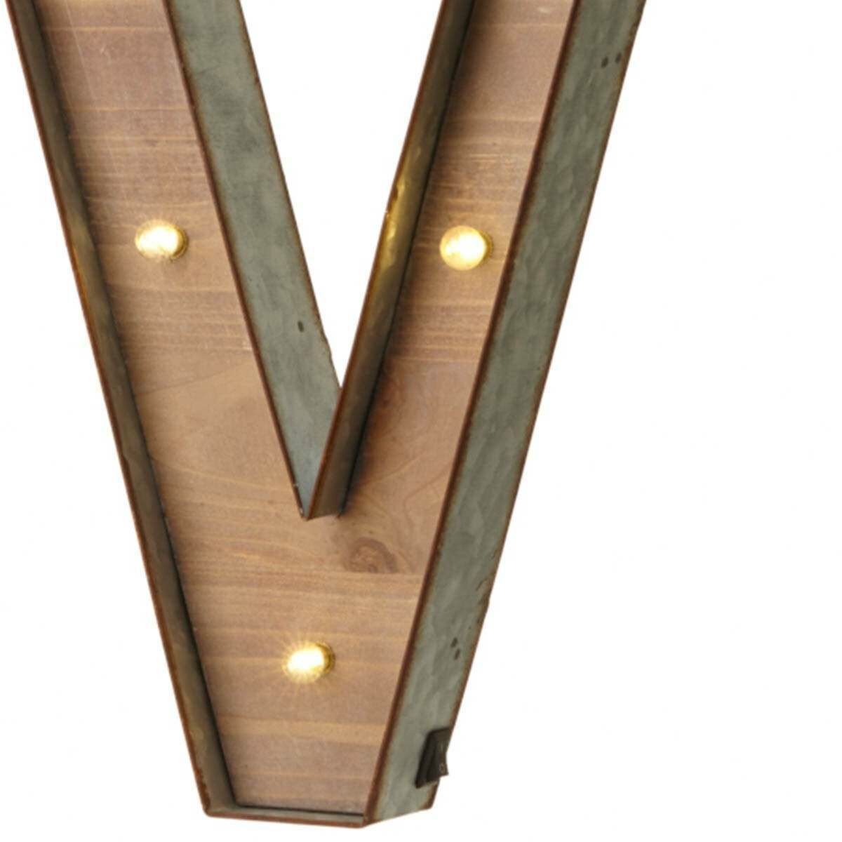 Wood & Metal 'VoBattery Light Up Circus Letter, 41cm image 2