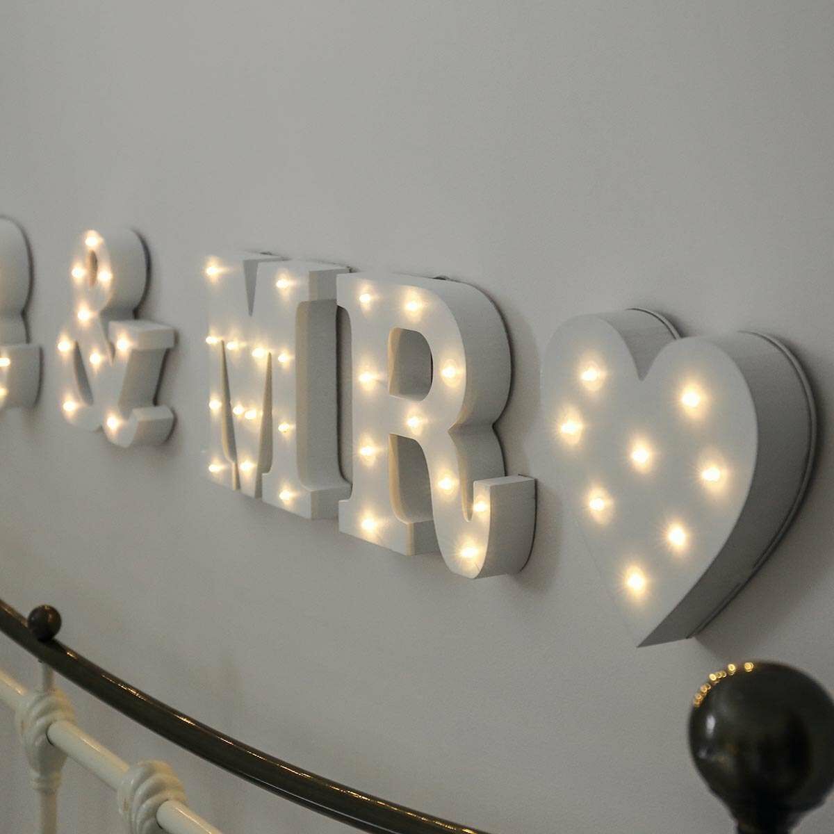 Mr & Mr Battery Light Up Circus Letters, Warm White LEDs image 5