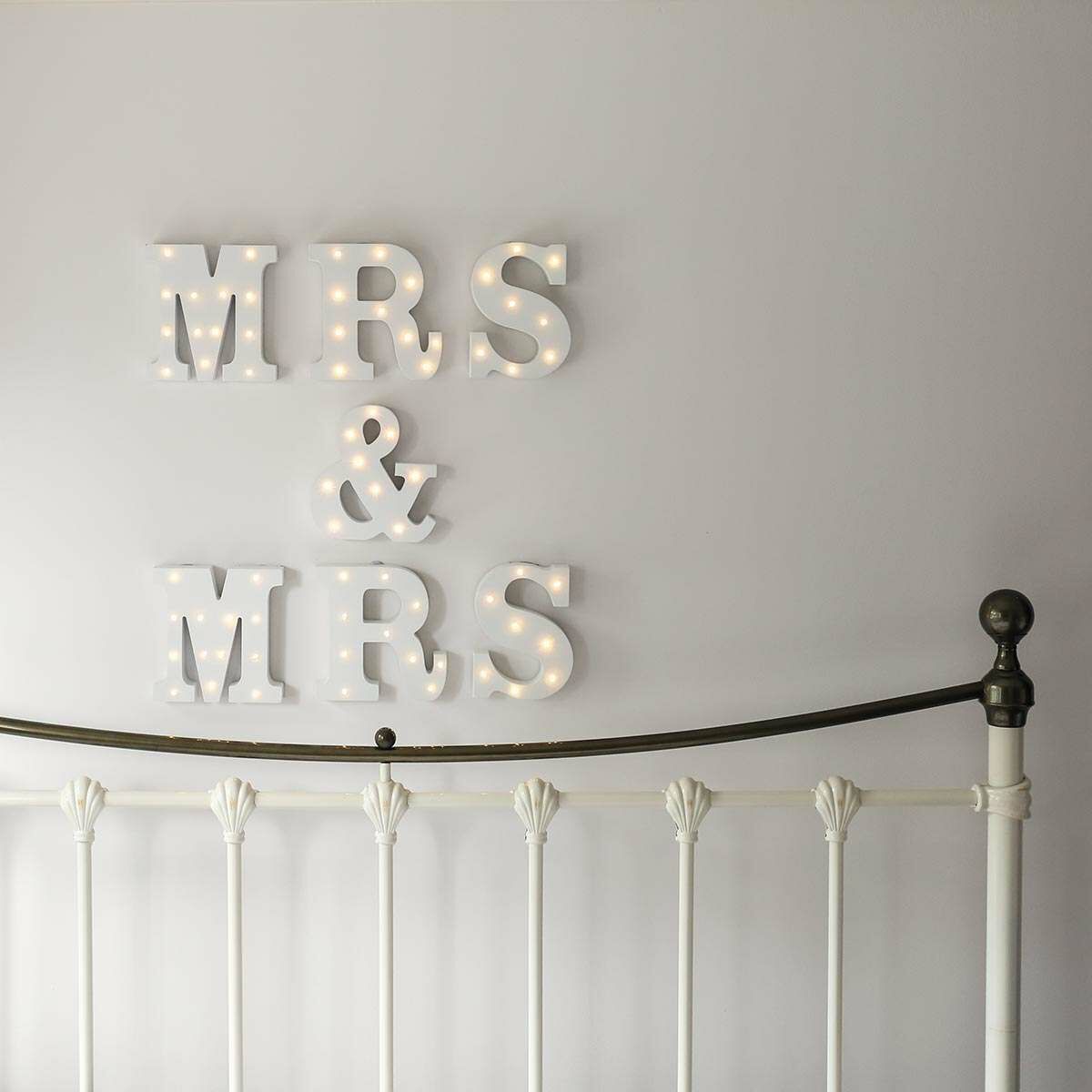 Mrs & Mrs Battery Light Up Circus Letters, Warm White LEDs image 4