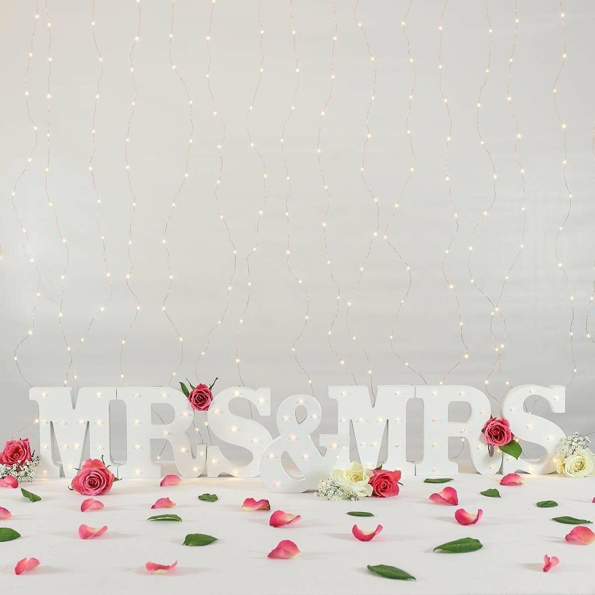 Mrs & Mrs Battery Light Up Circus Letters, Warm White LEDs image 1