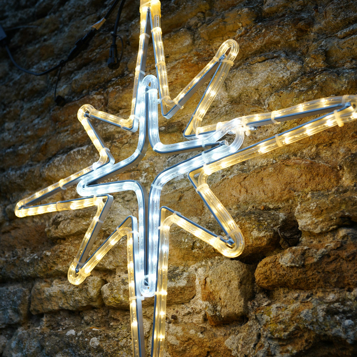 ConnectPro® Aluminium Outdoor Rope Light Christmas North Star Motif, Twinkle LEDs image 5