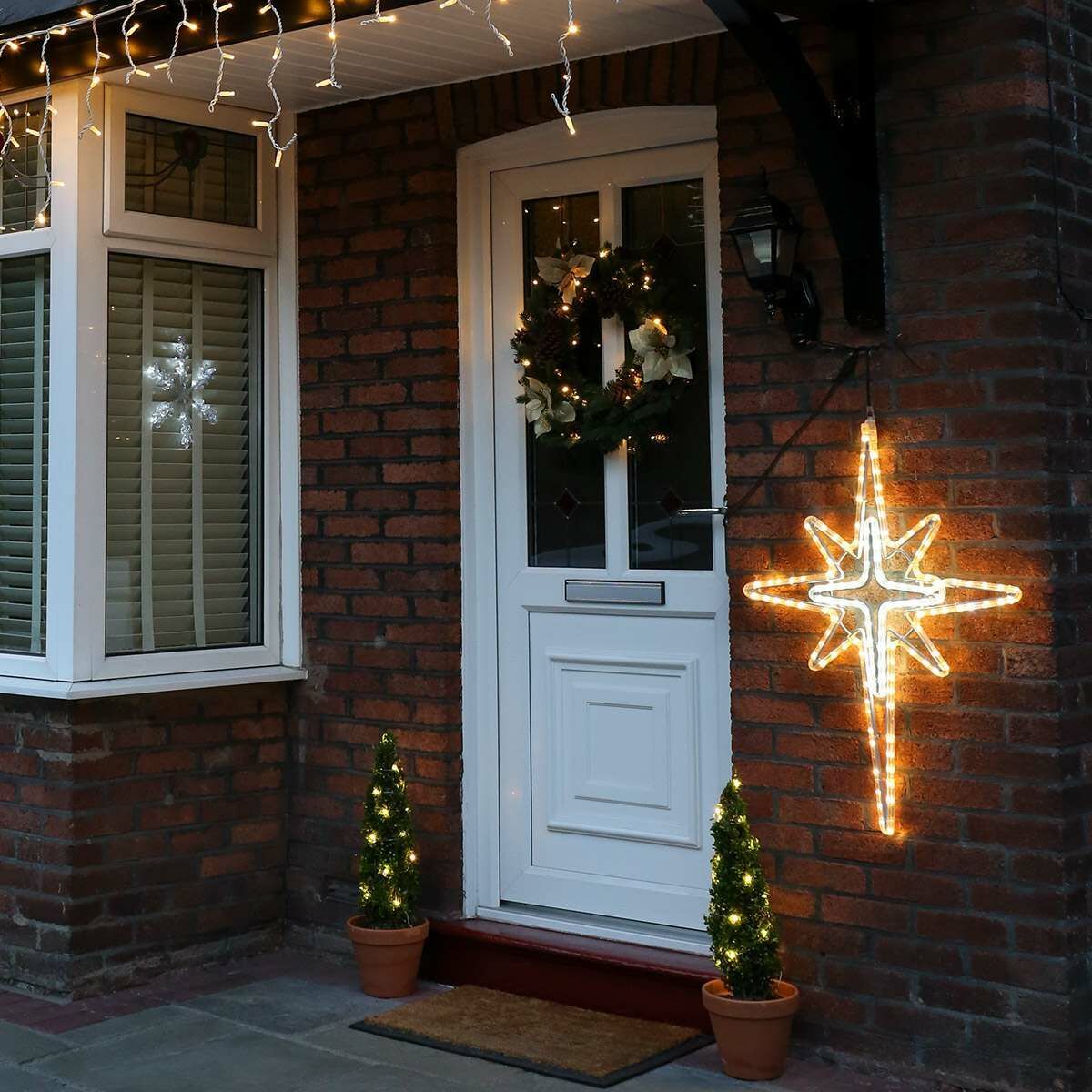 ConnectPro® Aluminium Outdoor Rope Light Christmas North Star Motif, Twinkle LEDs image 7