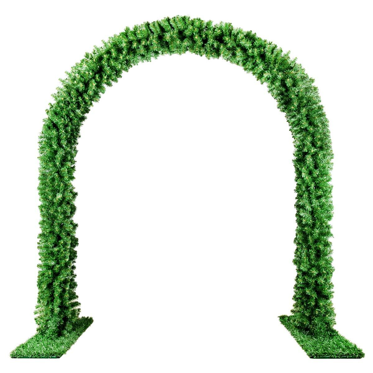 2.5m Outdoor Green Commercial Archway Christmas Garland image 3