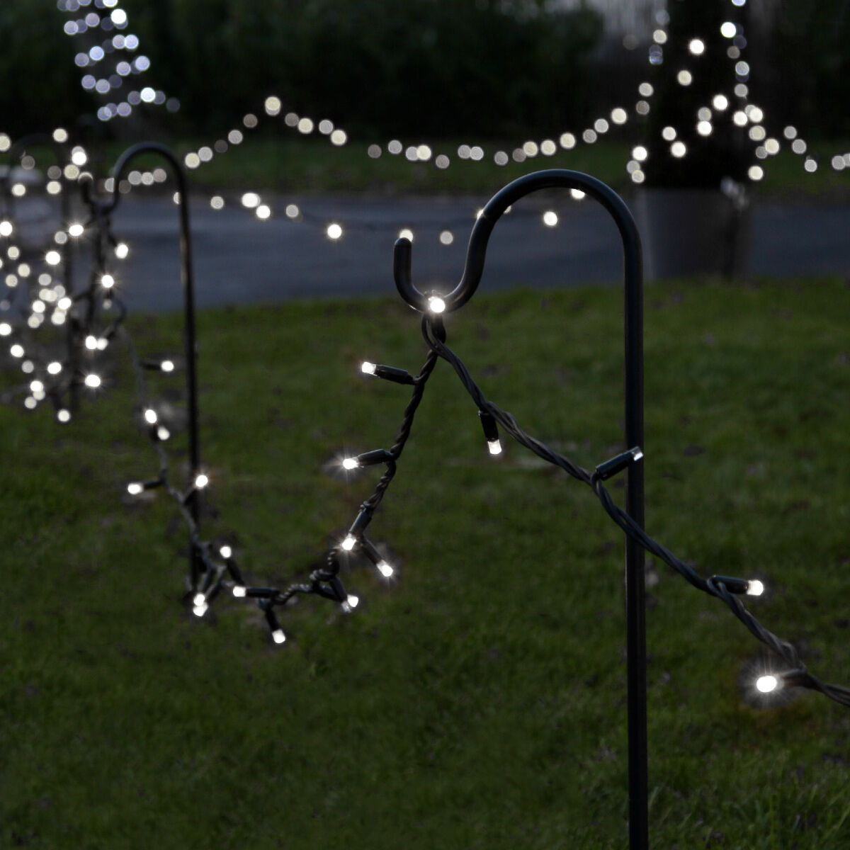 5M White String Lights, Connectable, 40 LEDs, Black Cable image 5