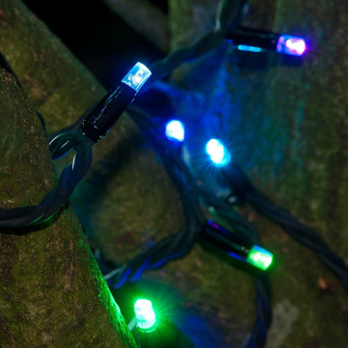 ConnectPro® Colour Changing LED String Lights, Connectable, Black Cable image 5