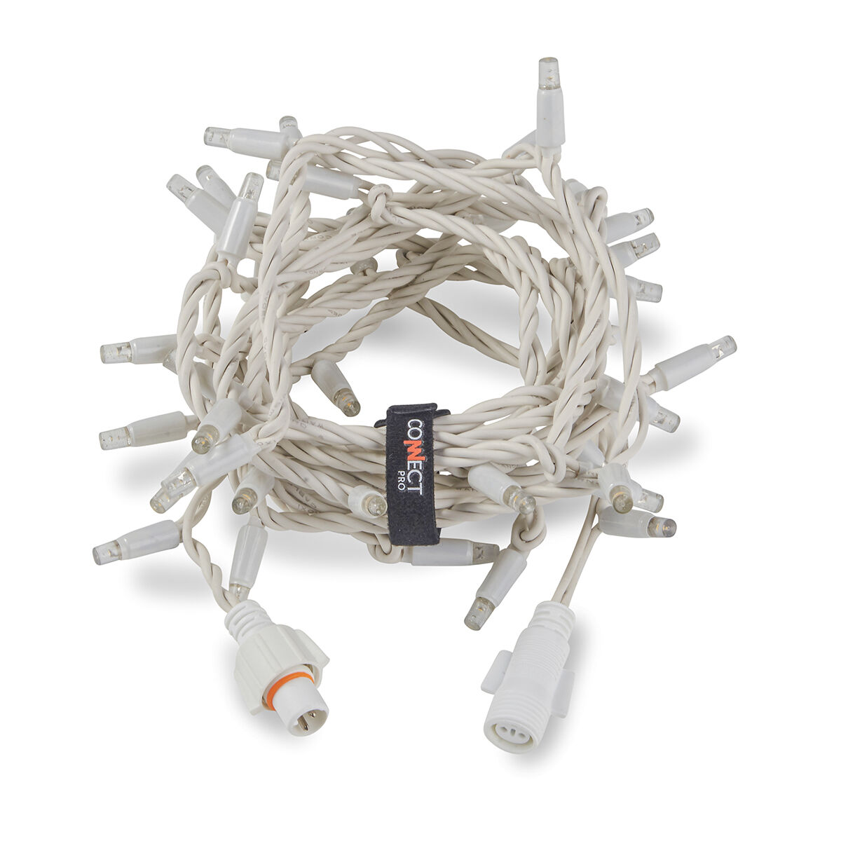 5M Warm White String Lights, Connectable, 40 LEDs, White Rubber Cable image 6