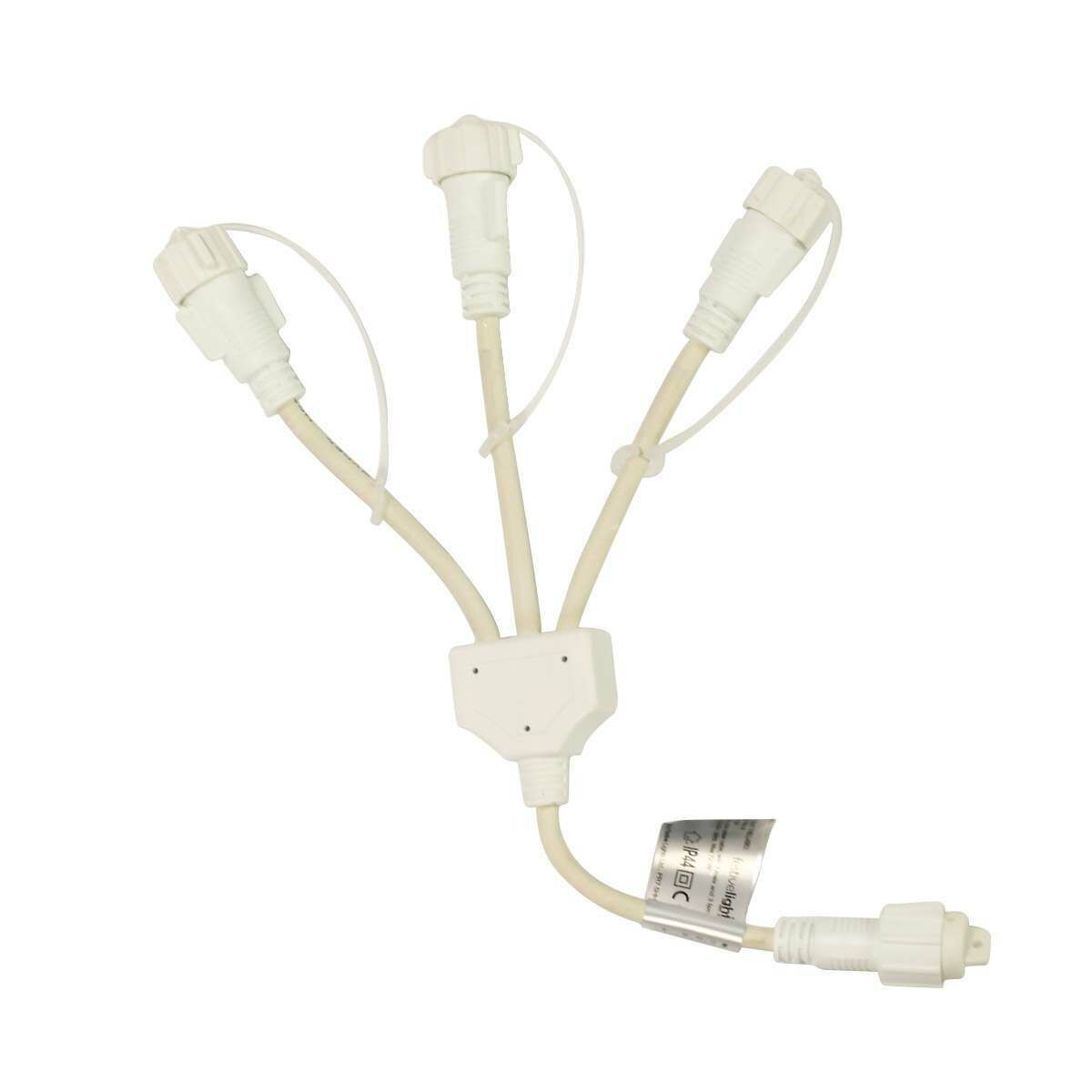 3 Way White Connector, Connectable  image 2