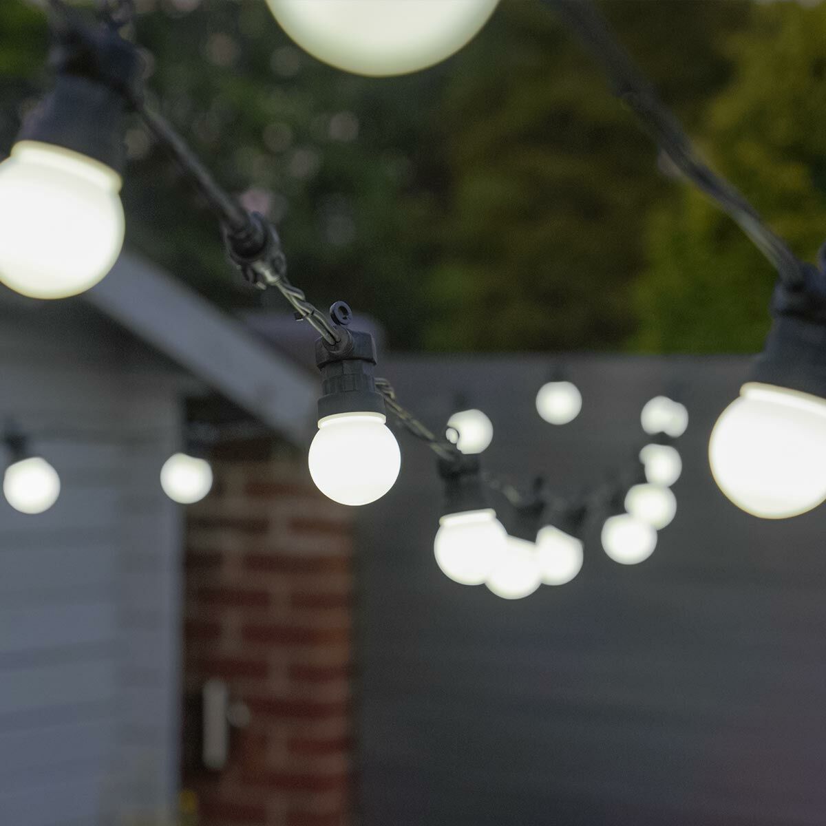 ConnectPro 5m Festoon Lights, Connectable, SMD LEDS, 10 Frosted Cap White Bulbs, Rubber Cable image 8