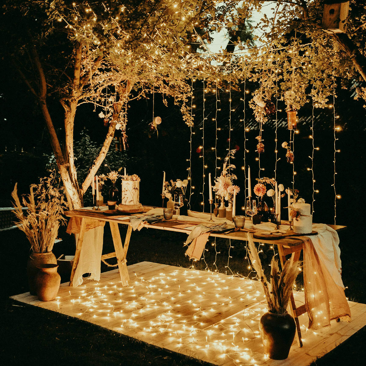 3M Warm White String Lights, Connectable, 24 LEDs, White Rubber Cable image 3