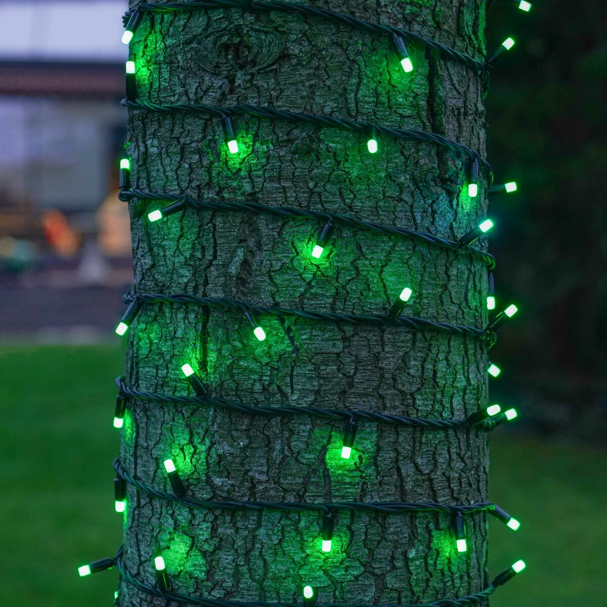 10m Outdoor String Lights, 80 Colour Select LEDs, Black Rubber Cable image 3