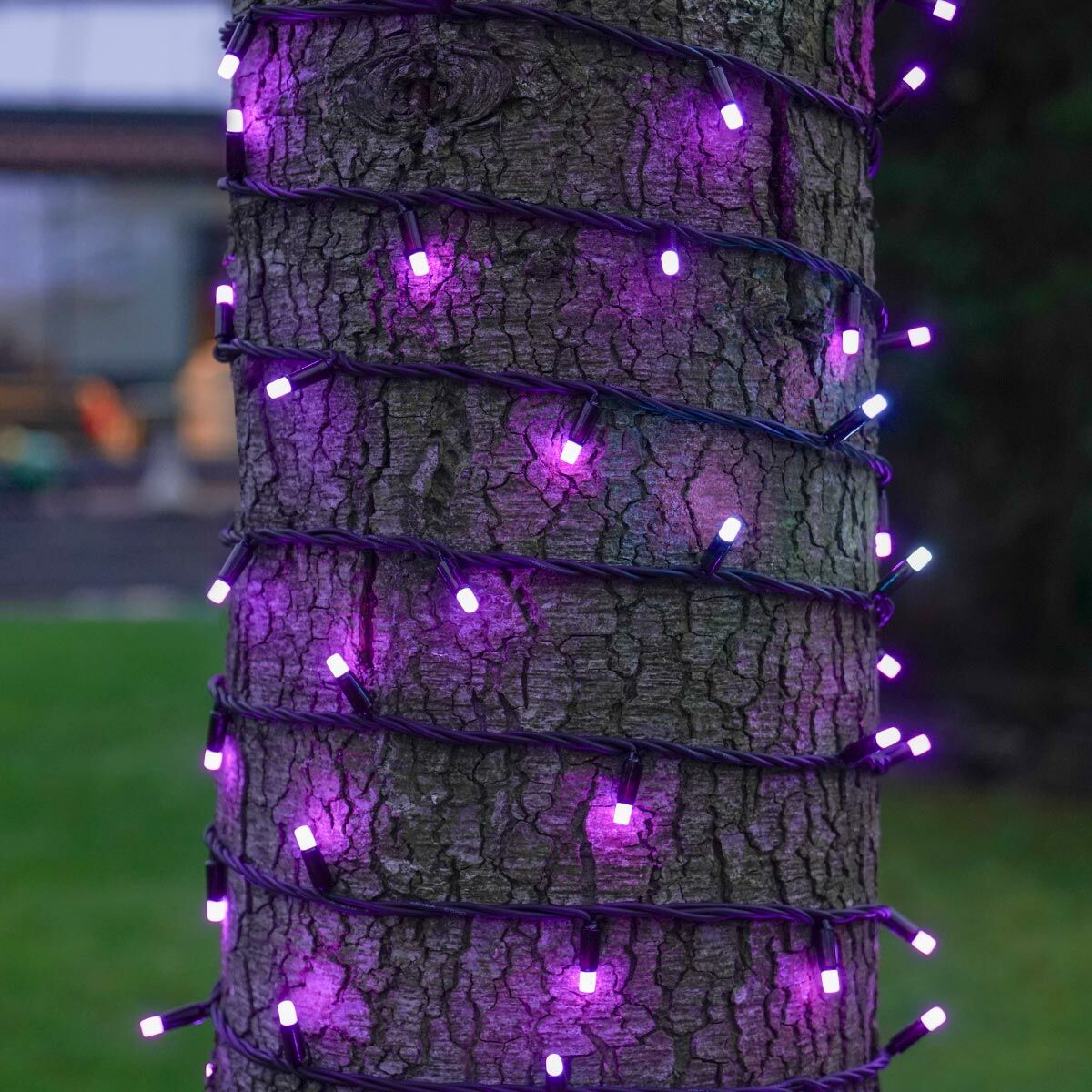 10m Outdoor String Lights, 80 Colour Select LEDs, Black Rubber Cable image 7