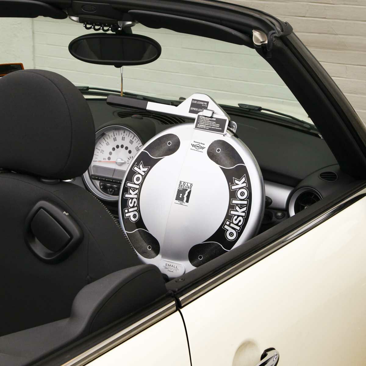 Disklok Small Silver Car Steering Wheel Lock image 5