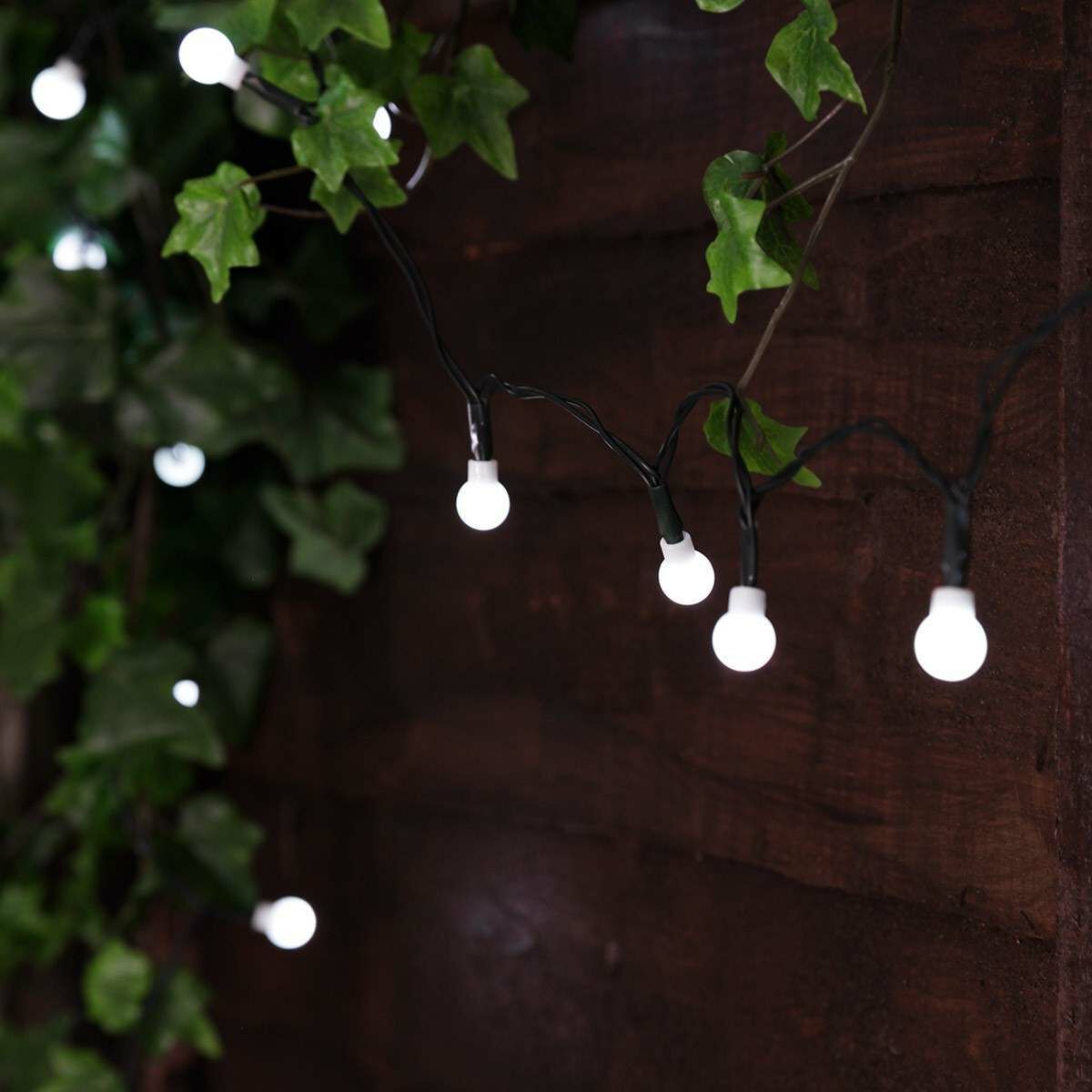 5m Indoor & Outdoor Battery Berry Fairy Lights, White LEDs, Green Cable image 5