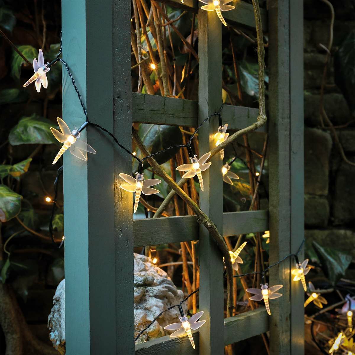 Solar Powered Multi Function LED Dragonfly Fairy Lights image 2