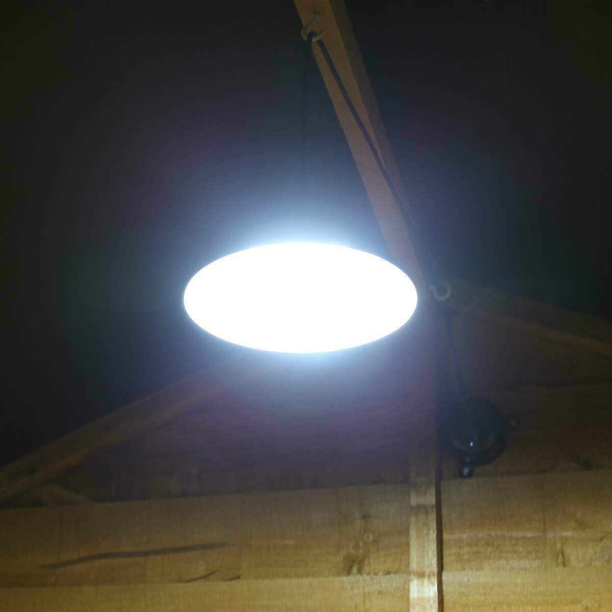 Solar Black Shed Light, White LED, 16cm image 6