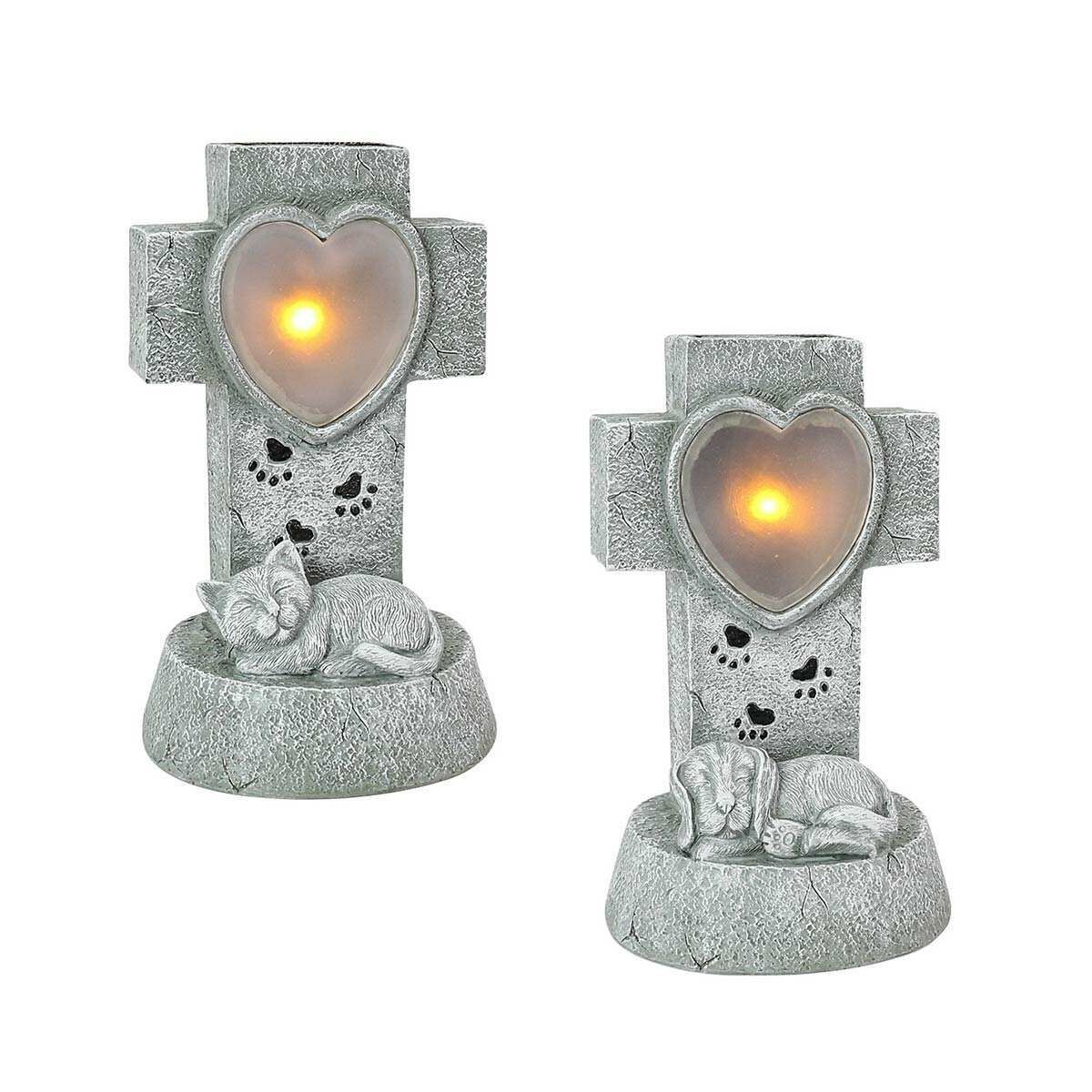 Solar Cat and Dog Memorial Light, 2 Pack image 4