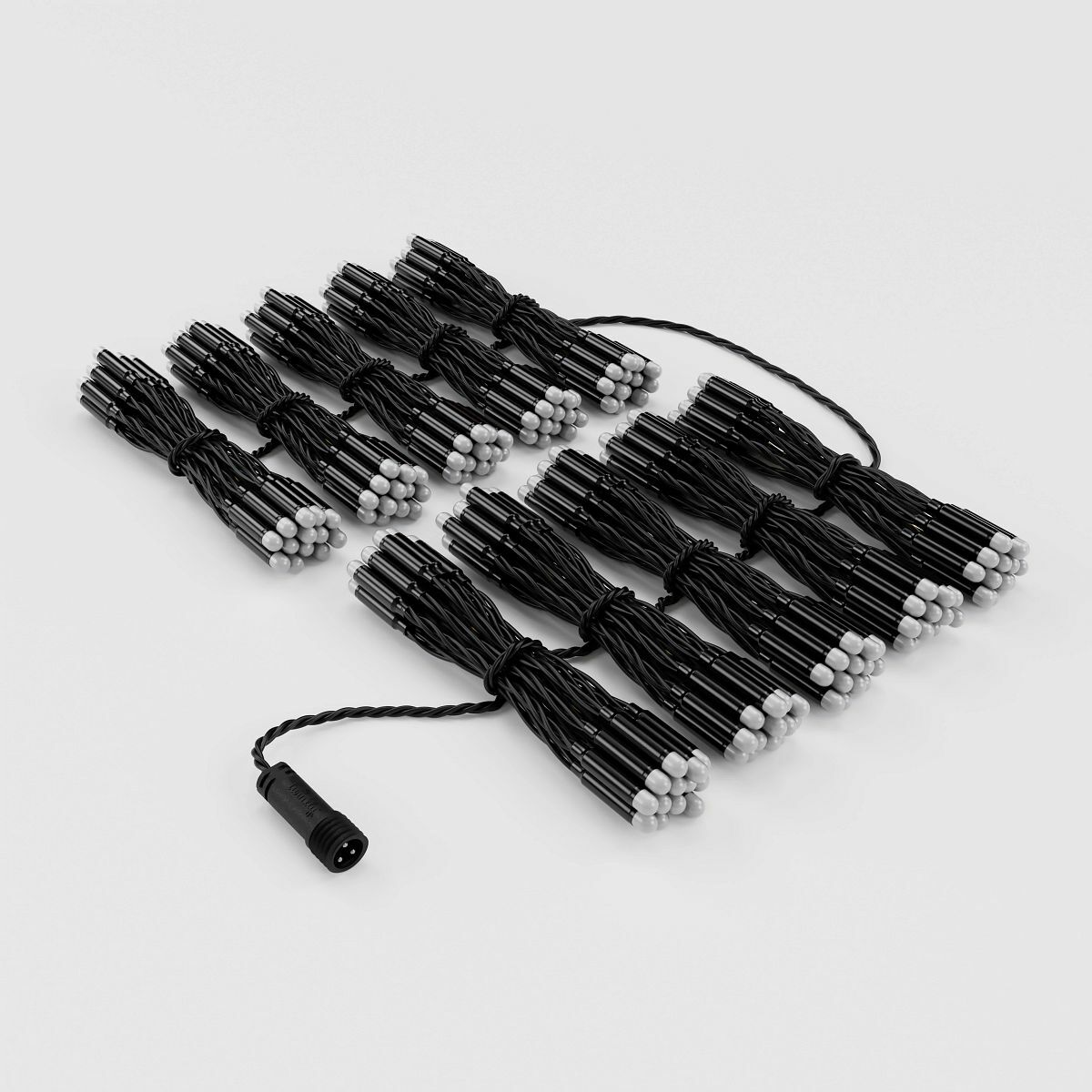 Twinkly Pro 250 RGB LED 1m x 2m Curtain Lights, Black Cable image 2
