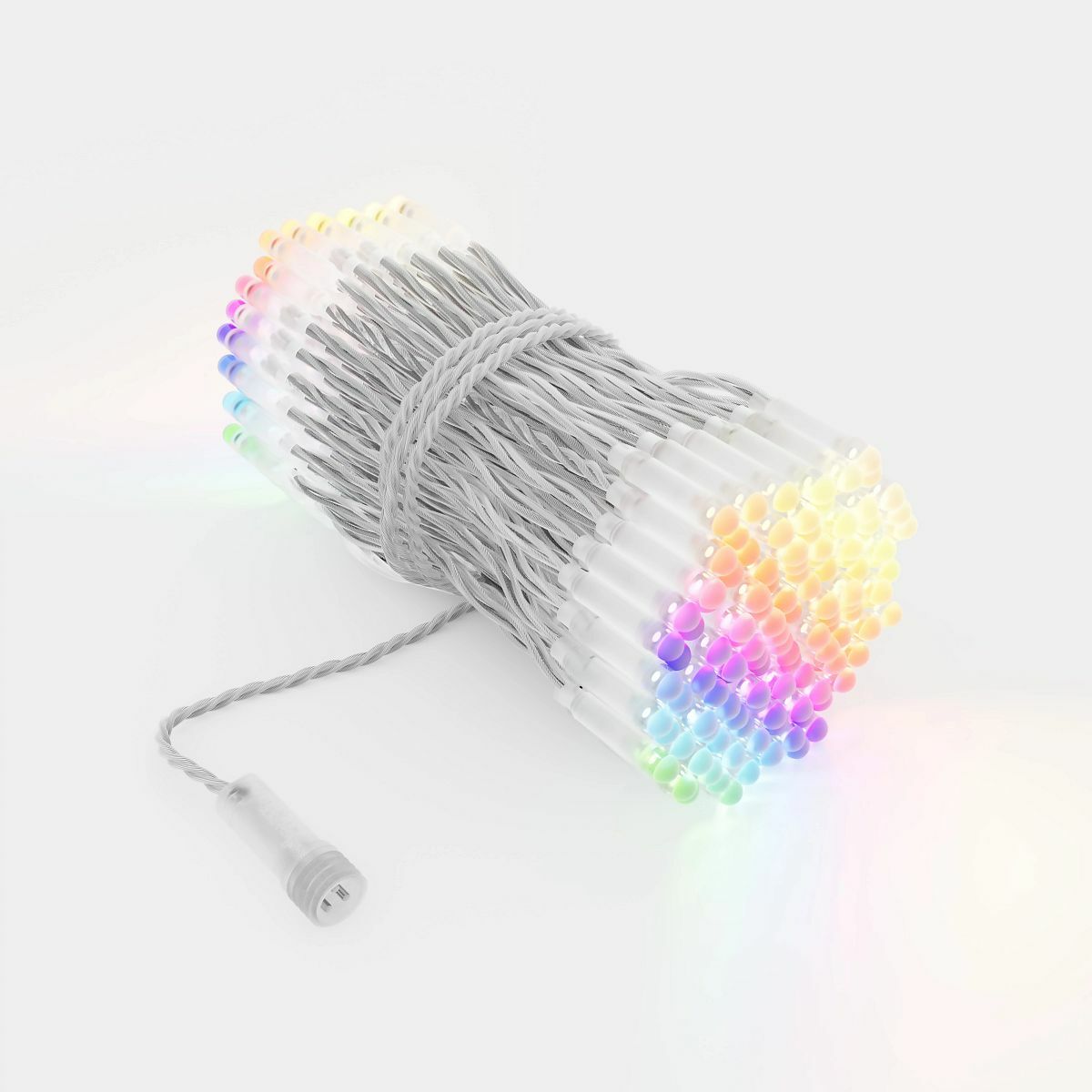 Twinkly Pro 250 RGBW LED Icicle Light, Transparent Cable image 1