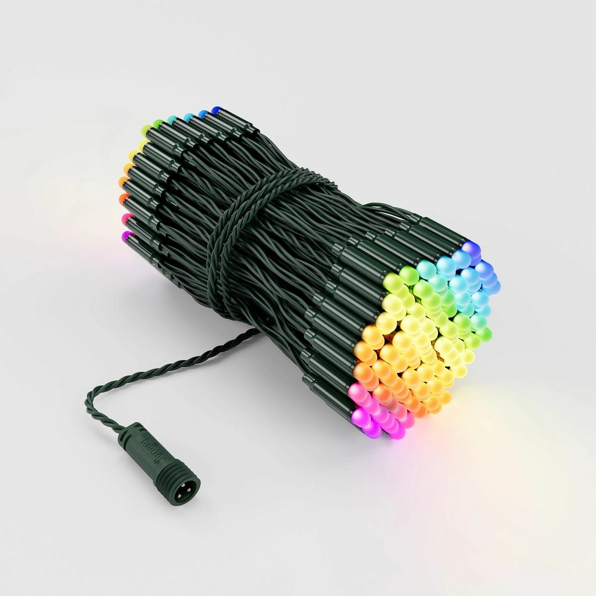 Twinkly Pro 250 RGB LED String Lights, 25m, Green Cable image 1