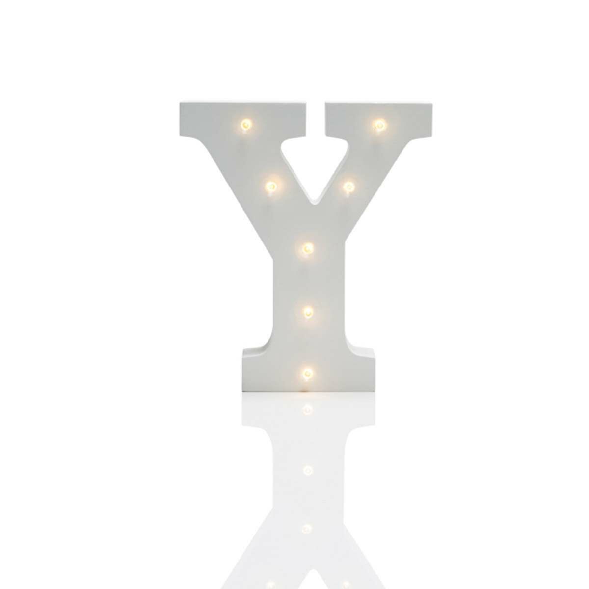 Alphabet 'Y' Marquee Battery Light Up Circus Letter, Warm White LEDs, 16cm image 5