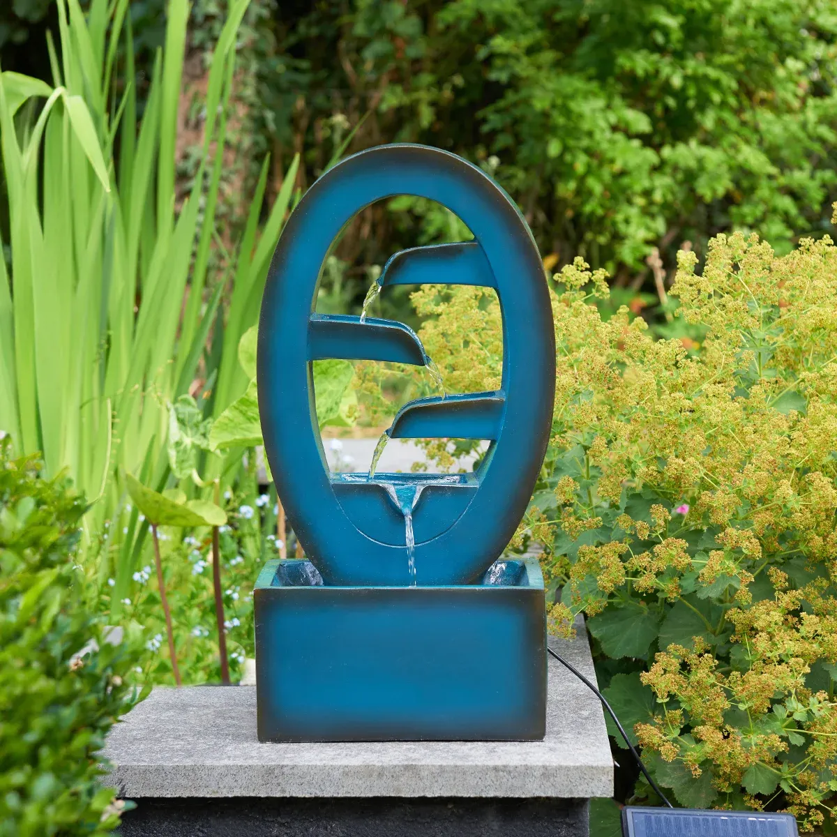 Solar Water Feature Azure Falls 50cm image 1