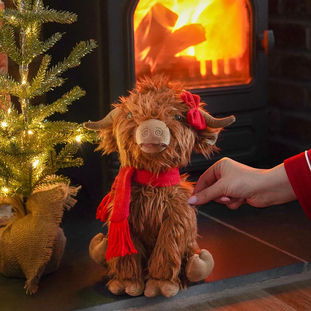 Plush Christmas Decoration Highland Cow Hairy Hattie 28cm image 4