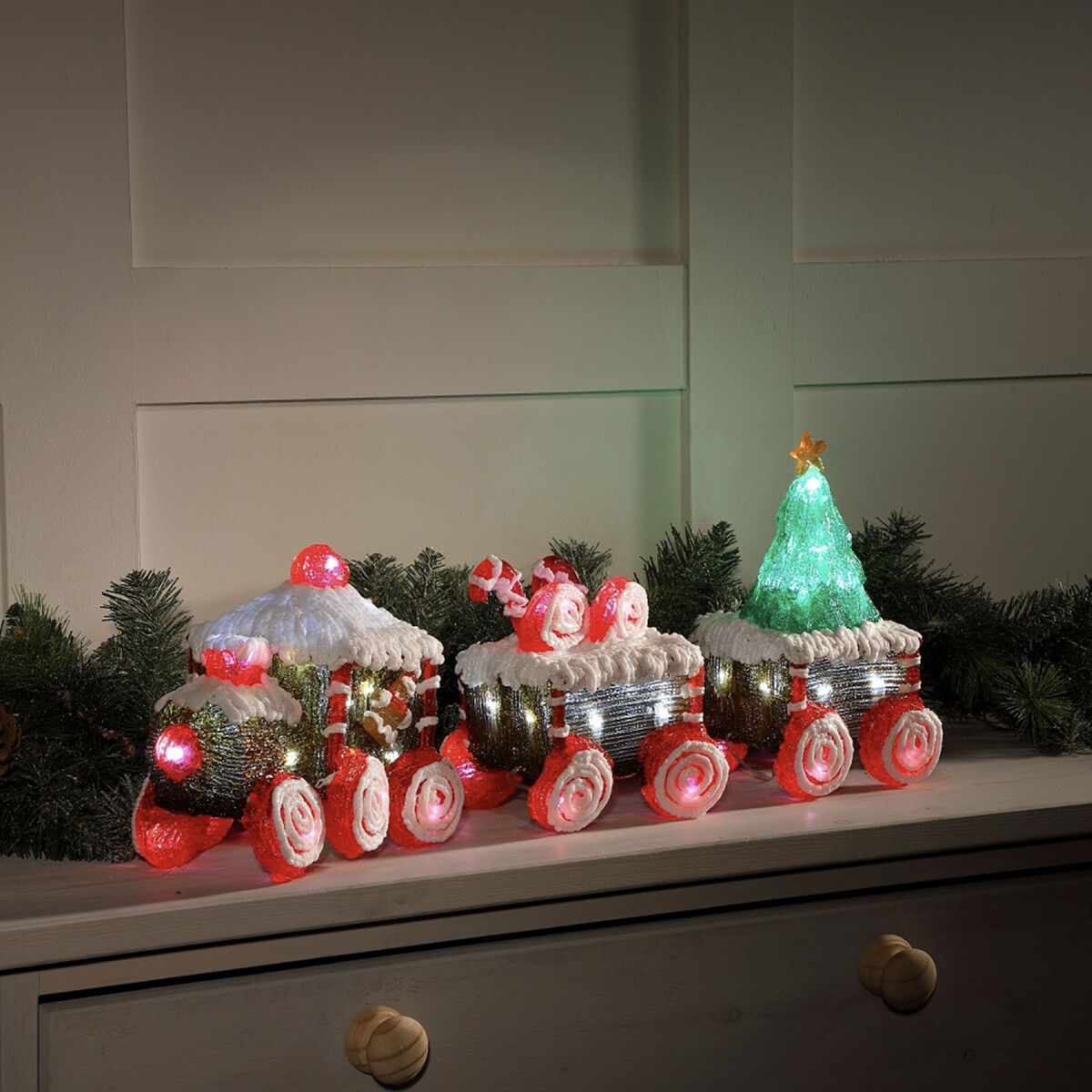 60cm Acrylic Train and Carriage Christmas Figure image 4