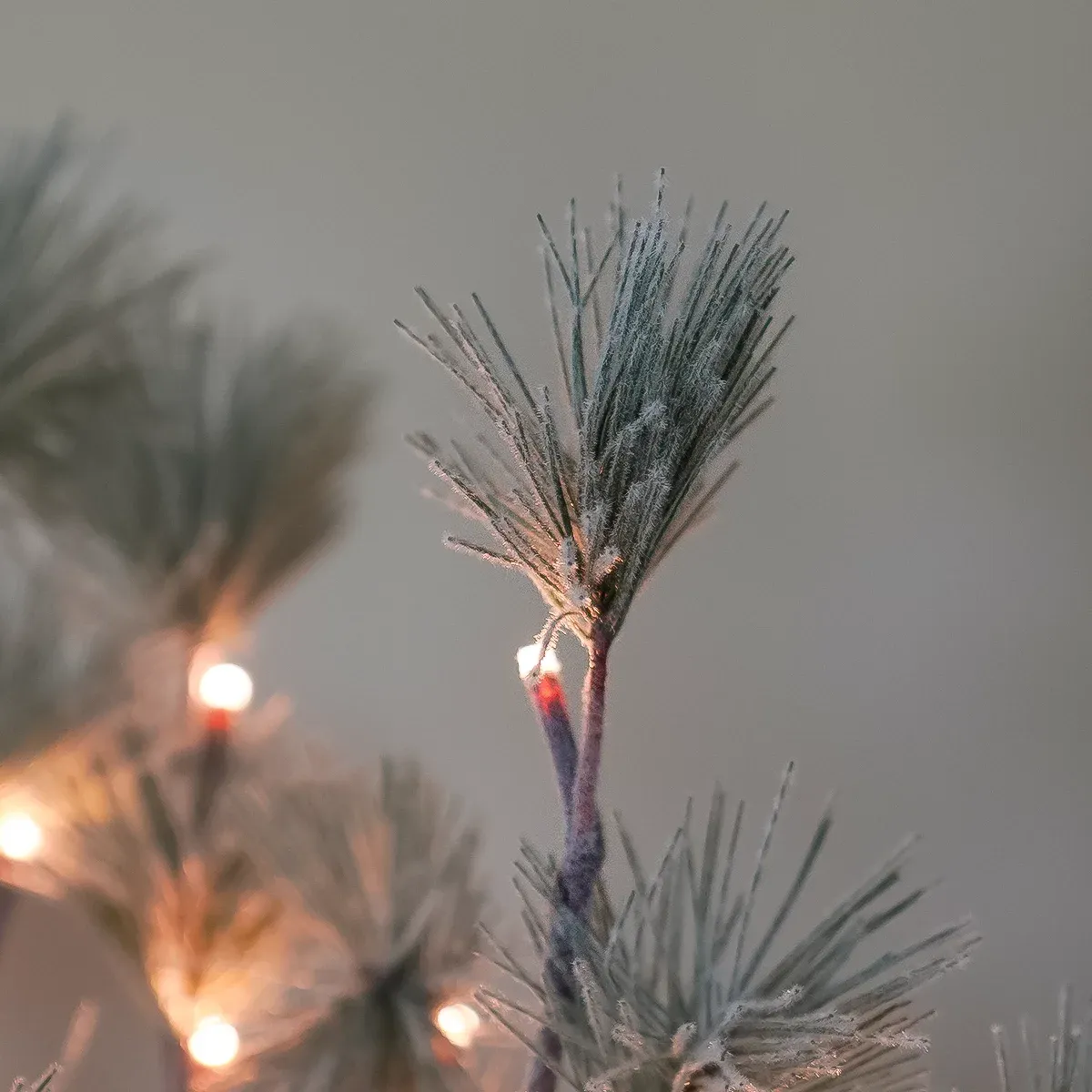 3 x Snowy Pine Battery Twig Lights 60 Warm White LEDs image 2