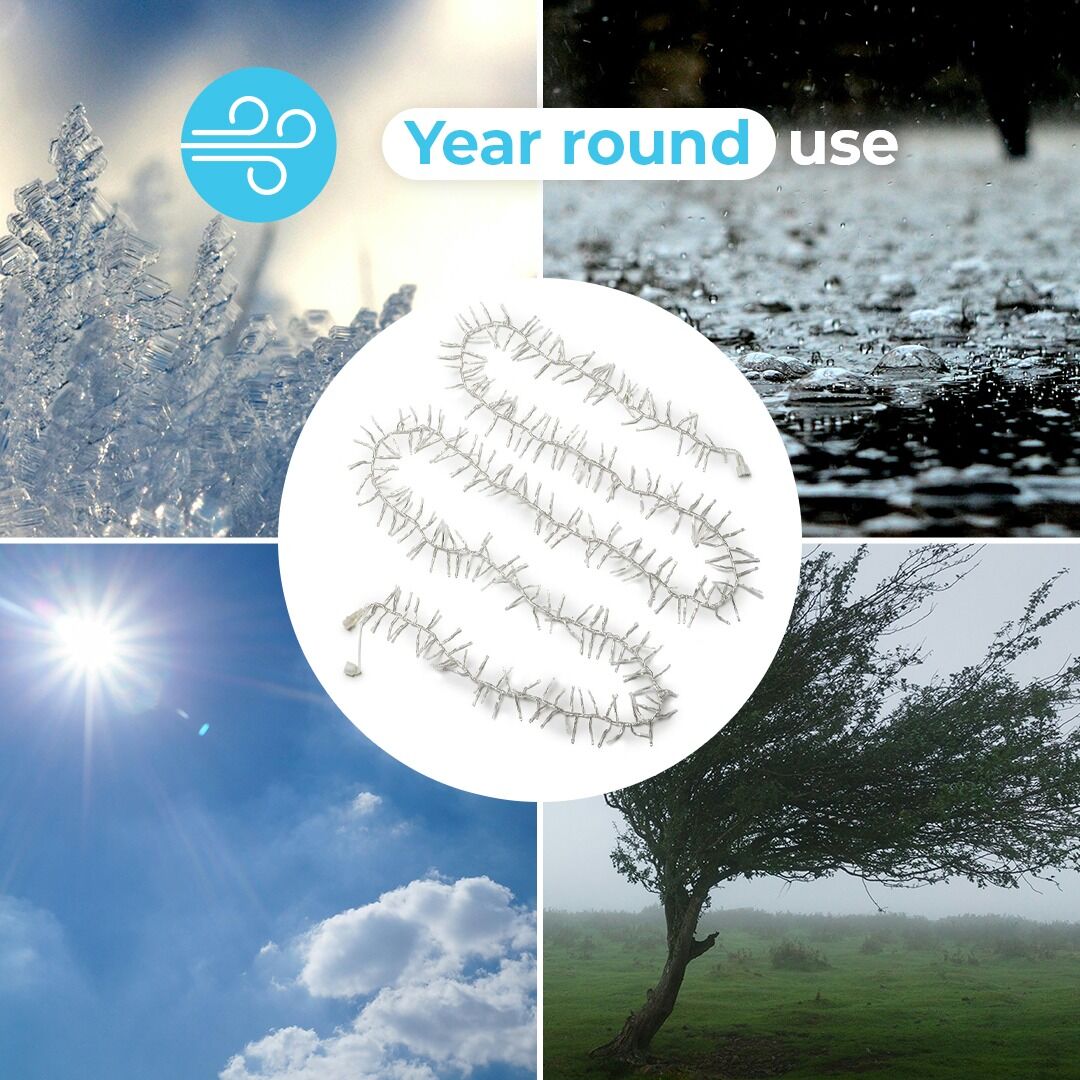 4m Outdoor Cluster Lights, Connectable, 300 White LEDs, Clear Cable image 9