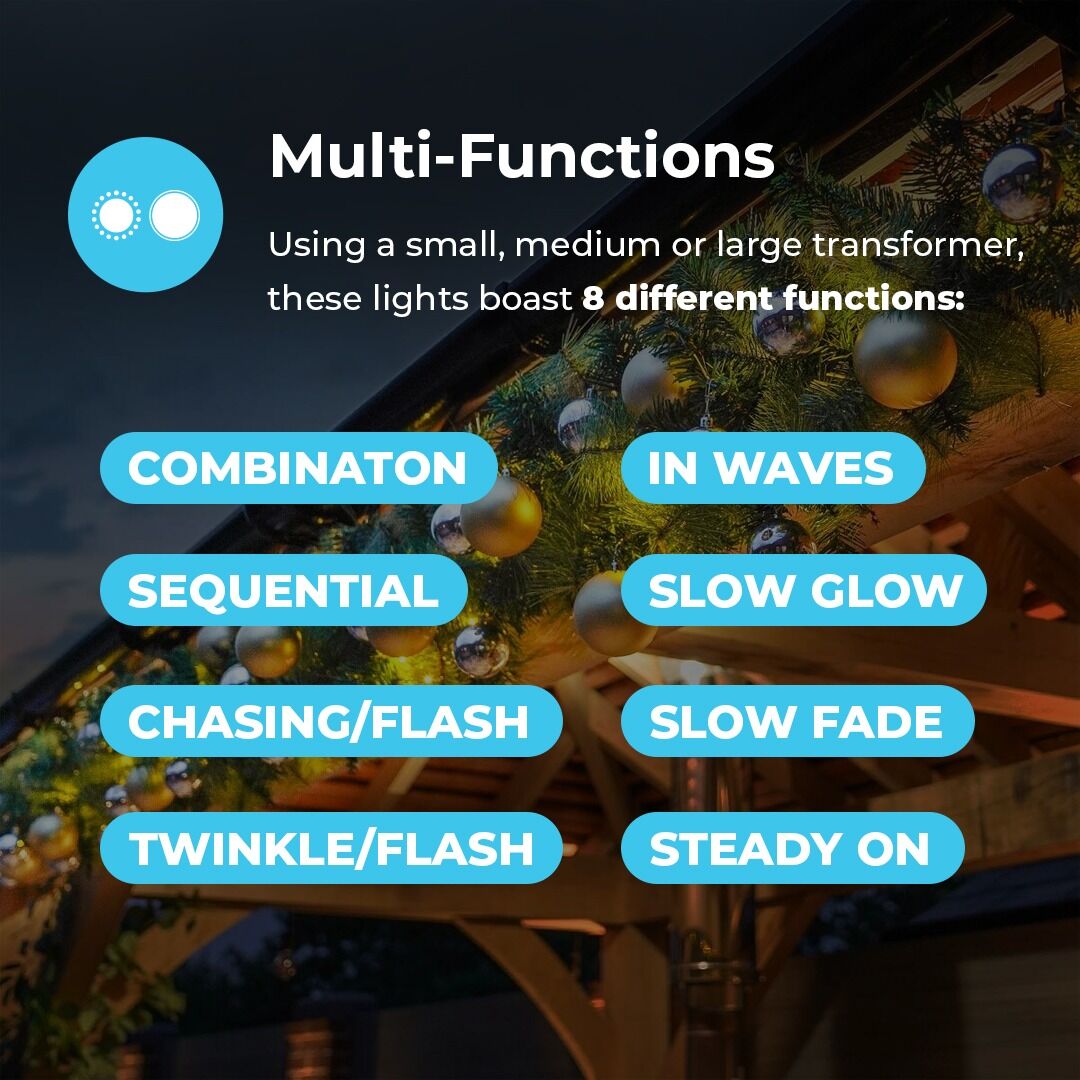 Outdoor ConnectGo® Christmas Garland with Baubles image 6