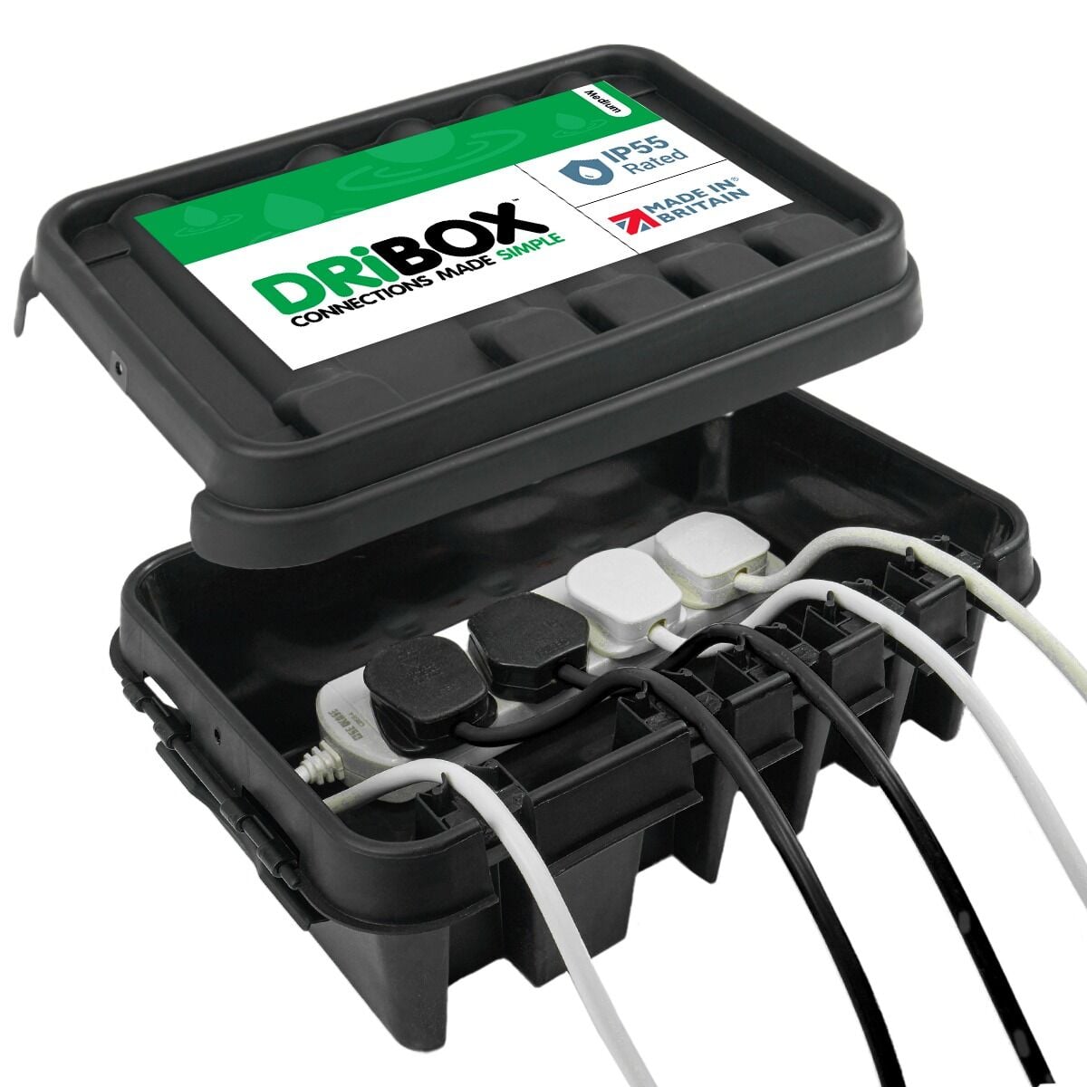 Dribox Weatherproof Medium Connection Box Black Edition image 1