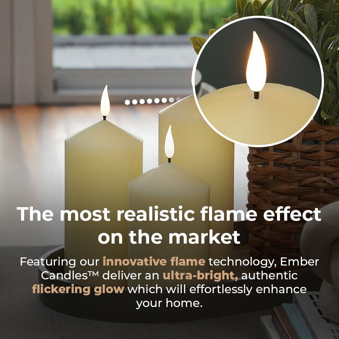 Ember™ Ivory Chapel LED Candle image 4