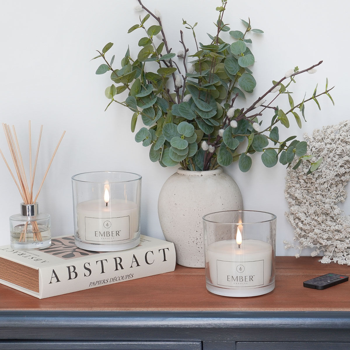 Ember™ Glass Jar LED Candle 12cm image 7