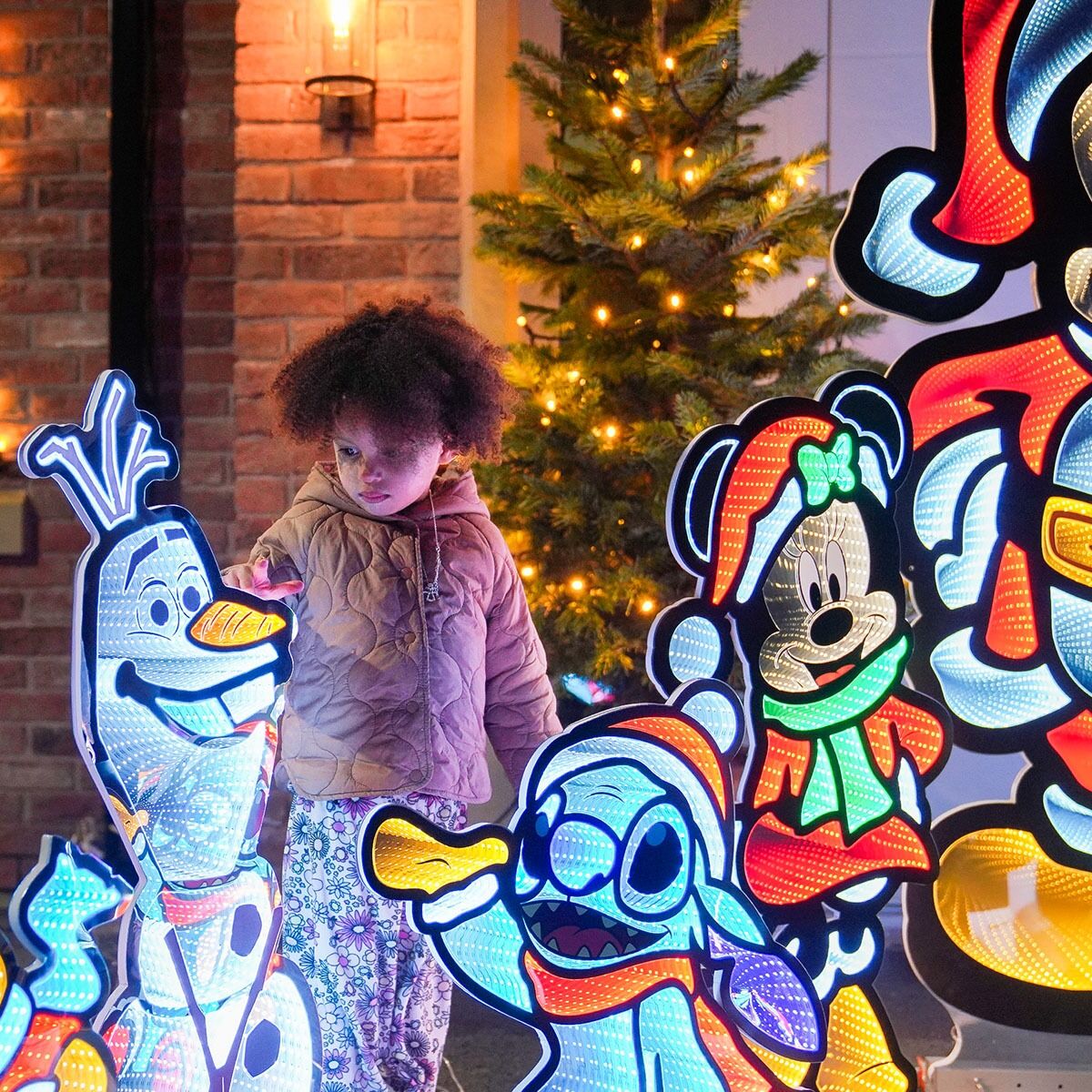 63cm Outdoor ©Disney Christmas Decoration Infinity Mirror Olaf image 2