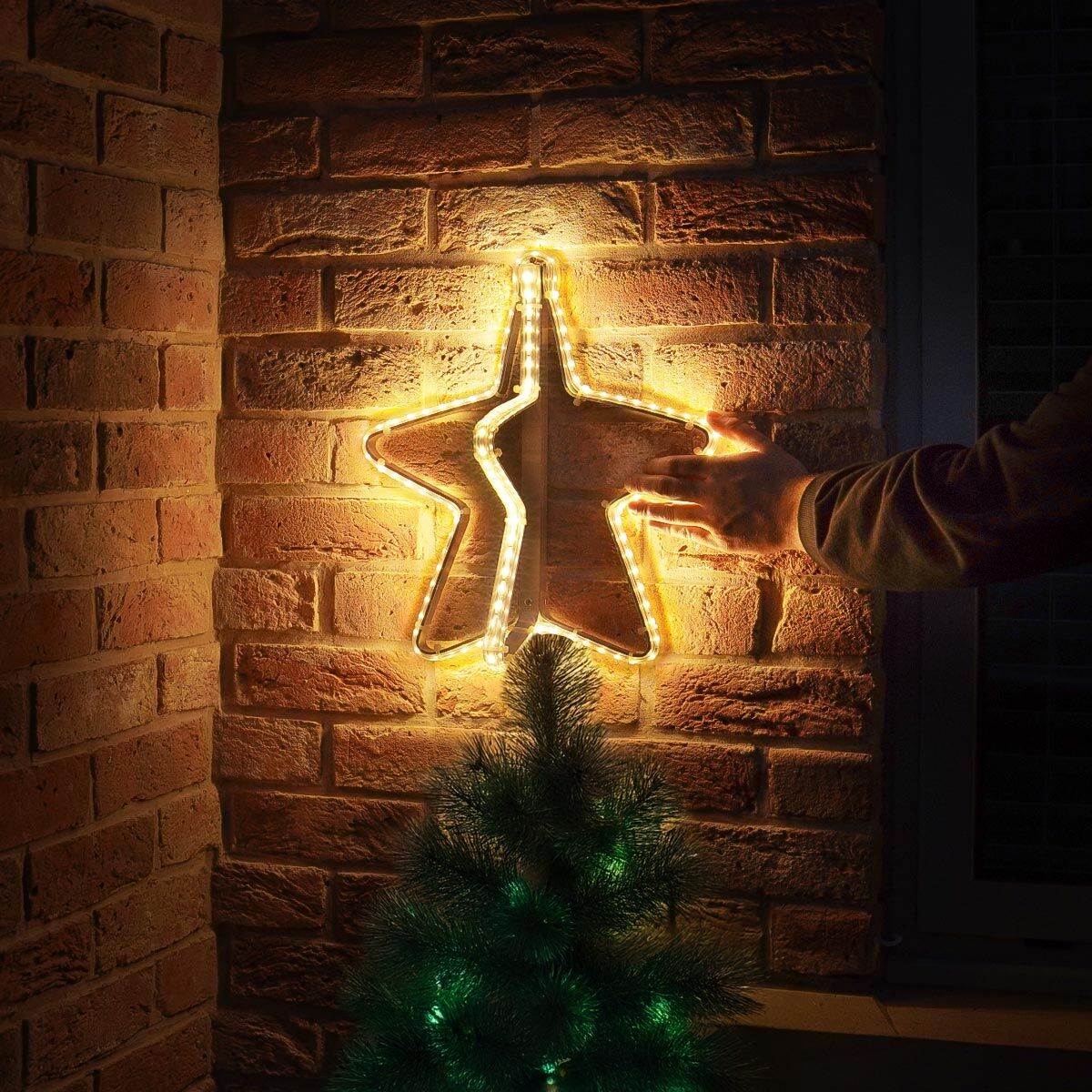 ConnectPro® 40cm Warm White Star Light Outdoor Silhouette image 5