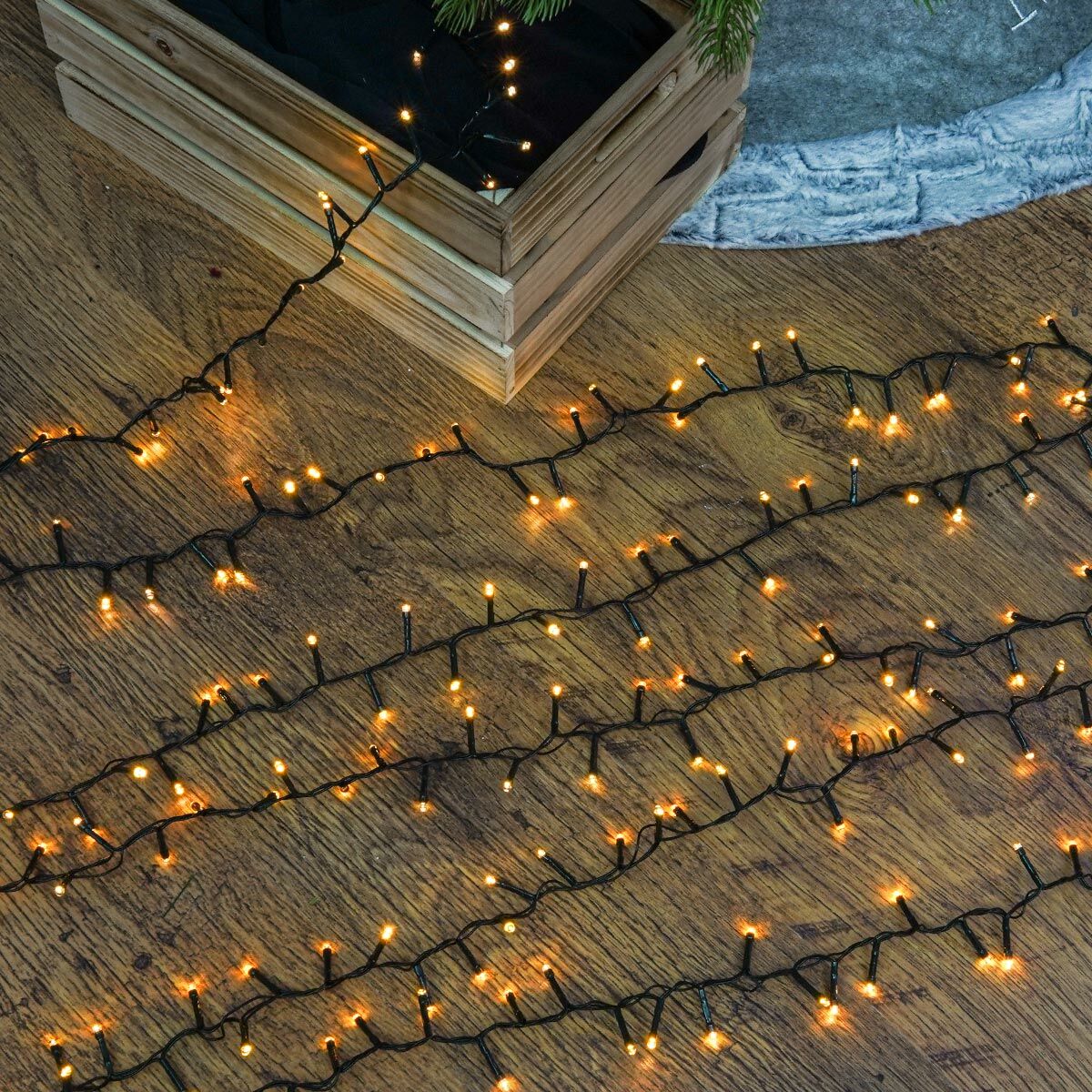 5.17m Outdoor Battery Flickering Effect Fairy Lights, 200 LEDs image 8
